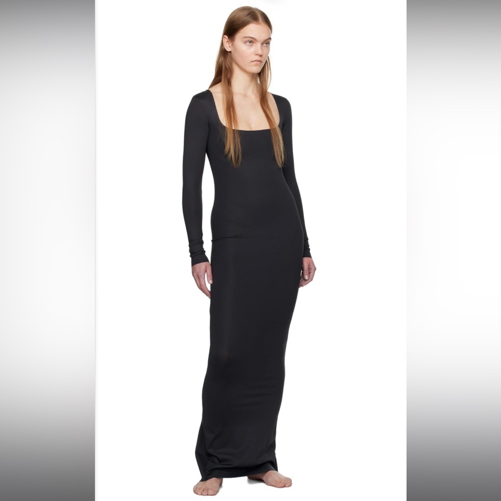 SKIMS Body Long Sleeve Long Slip Maxi Dress